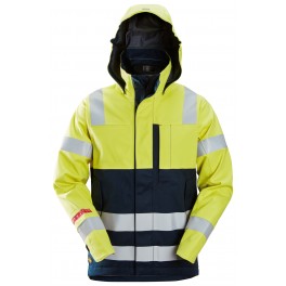 ProtecWork, Veste Shell imperméable, haute visibilité, Classe 3